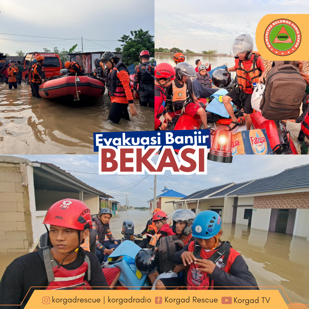 Respon Banjir Tambun Utara, KORGAD Rescue Kerahkan Personel