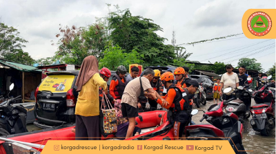 Evakuasi Banjir Tambun Utara Bekasi