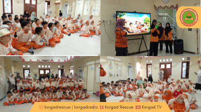 KORGAD Rescue Menghadiri Sosialisasi Siaga Gempa di TK Baitussalam, Taman Kebalen, Bekasi