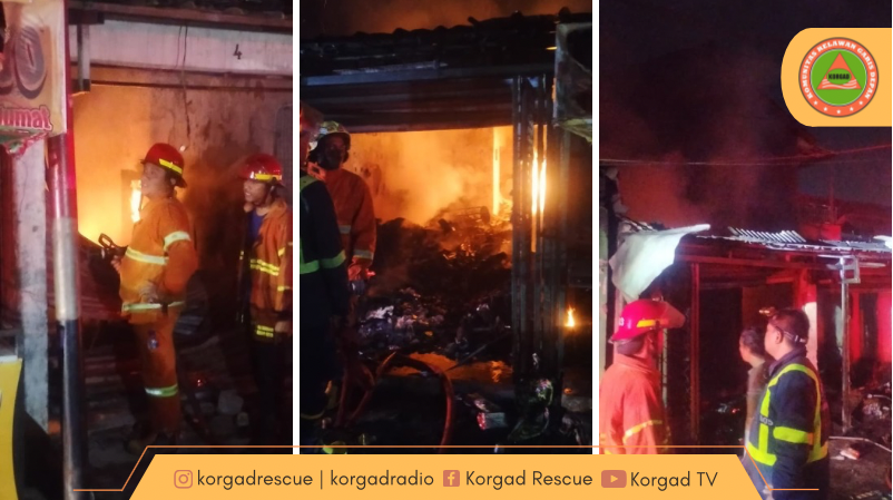 Laporan Kegiatan Perbantuan Pengamanan Lokasi Kebakaran di Pasar Tambun